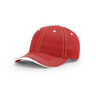 Richardson Twill Wave Visor (Red/White)