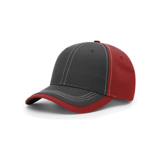 Richardson Charcoal Front W/ Contrast Stitching (Charcoal/Cardinal)