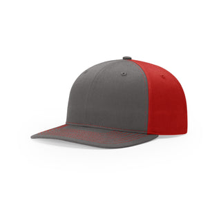 Richardson Solid Twill Trucker (Charcoal/Red)
