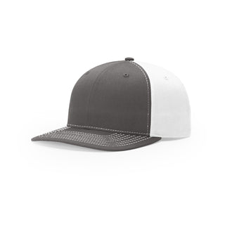 Richardson Solid Twill Trucker (Charcoal/White)
