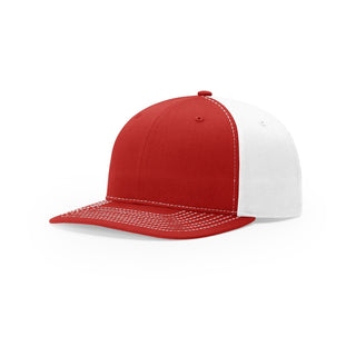 Richardson Solid Twill Trucker (Red/White)