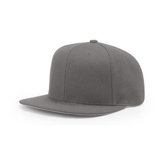 Richardson Acrylic-Wool Blend Flatbill Snapback (Charcoal)