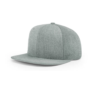 Richardson Acrylic-Wool Blend Flatbill Snapback (Heather Grey)