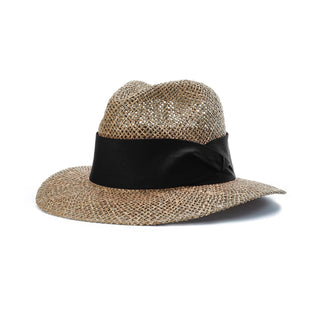Richardson Straw Safari Hat (Black)