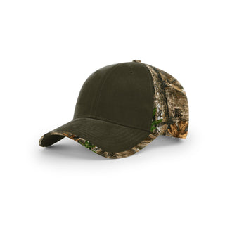 Richardson Duck Cloth Front W/ Camo Back (Dark Olive/Realtree Edge)