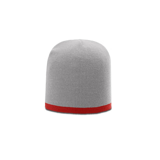 Richardson Two Color Knit (Grey/Red)