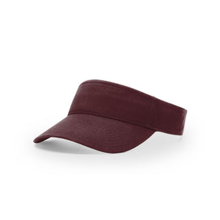 Richardson Garment Washed Visor (Maroon)