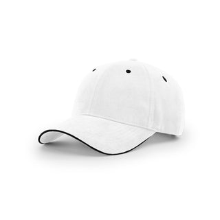 Richardson Casual Sandwich Visor (White/Black)