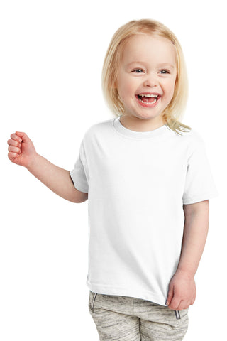 Rabbit Skins Toddler Fine Jersey Tee (White)