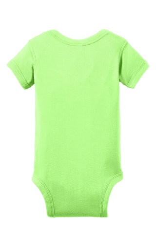 Rabbit Skins Infant Short Sleeve Baby Rib Bodysuit (Key Lime)