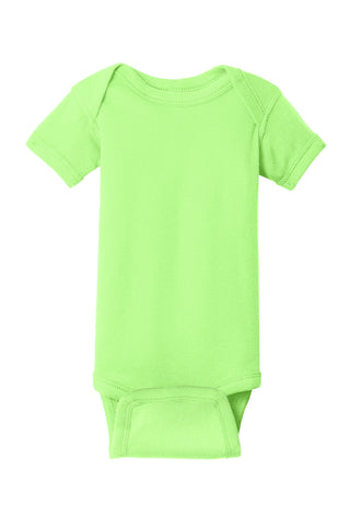 Rabbit Skins Infant Short Sleeve Baby Rib Bodysuit (Key Lime)