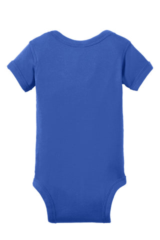 Rabbit Skins Infant Short Sleeve Baby Rib Bodysuit (Royal)