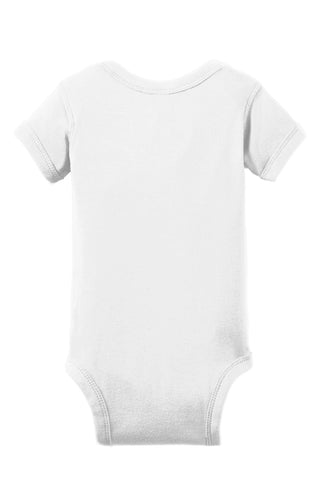 Rabbit Skins Infant Short Sleeve Baby Rib Bodysuit (White)