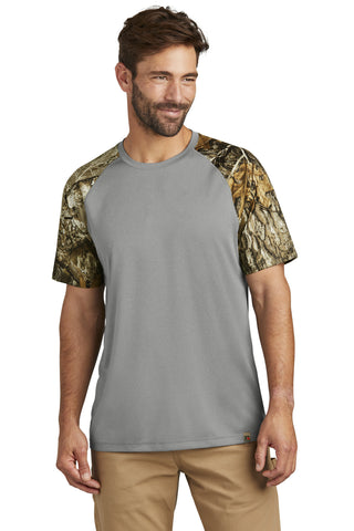 Russell Outdoors Realtree Colorblock Performance Tee (Grey Concrete Heather/ Realtree Edge)