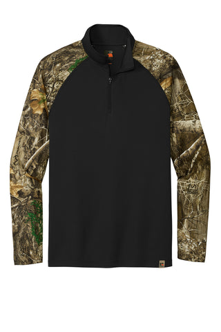 Russell Outdoors Realtree Colorblock Performance 1/4-Zip (Black/ Realtree Edge)
