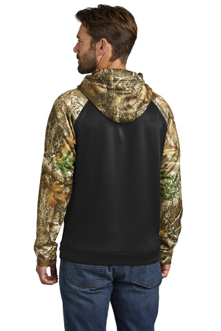 Russell Outdoors Realtree Performance Colorblock Pullover Hoodie (Black/ Realtree Edge)