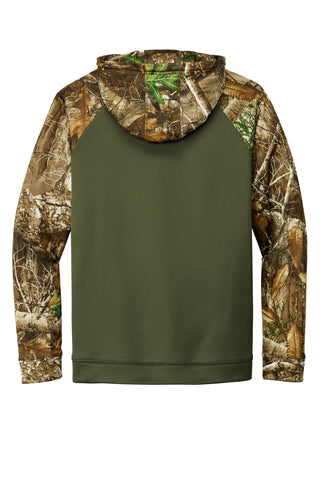 Russell Outdoors Realtree Performance Colorblock Pullover Hoodie (Olive Drab Green/ Realtree Edge)