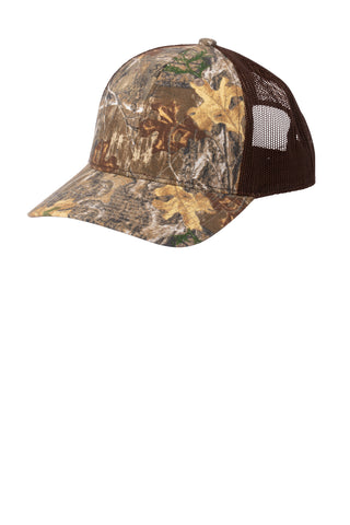 Russell Outdoors Camo Snapback Trucker Cap (Realtree Edge/ Brown)