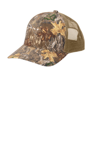 Russell Outdoors Camo Snapback Trucker Cap (Realtree Edge/ Coyote Brown)