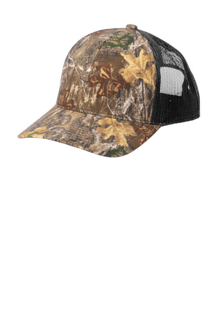 Russell Outdoors Camo Snapback Trucker Cap (Realtree Edge/ Deep Black)