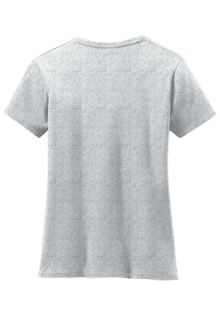 Hanes Ladies Perfect-T Cotton V-Neck T-Shirt (Ash)