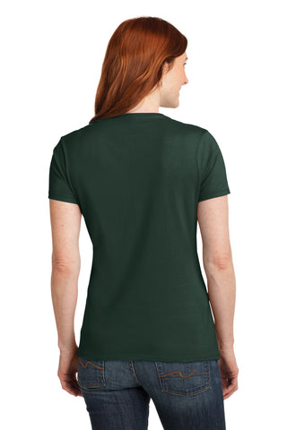 Hanes Ladies Perfect-T Cotton V-Neck T-Shirt (Deep Forest)