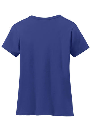 Hanes Ladies Perfect-T Cotton V-Neck T-Shirt (Deep Royal)