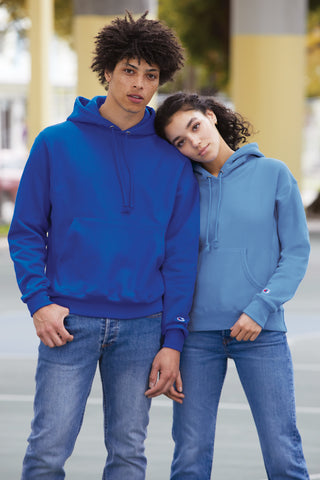Champion Reverse Weave Hooded Sweatshirt (Light Blue)