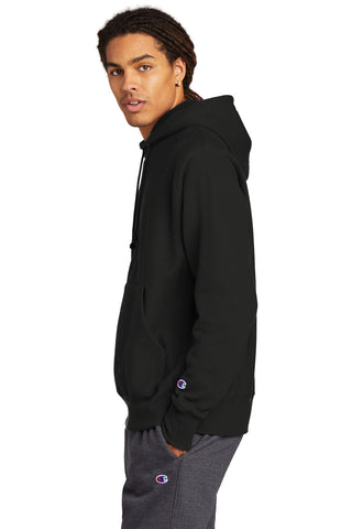 Champion Reverse Weave Hooded Sweatshirt (Black)