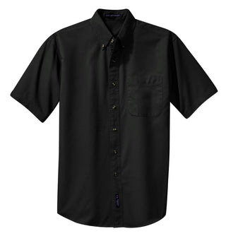 Port Authority Short Sleeve Twill Shirt (Black)