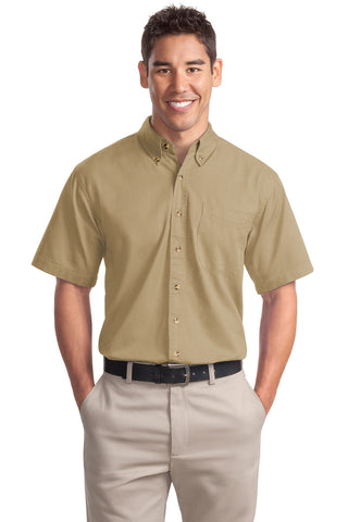 Port Authority Short Sleeve Twill Shirt (Khaki)