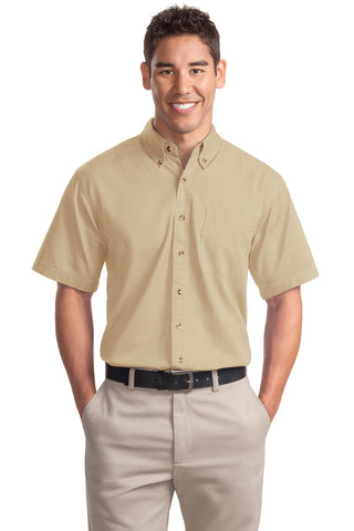 Port Authority Short Sleeve Twill Shirt (Stone)