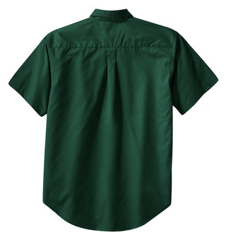 Port Authority Tall Short Sleeve Easy Care Shirt (Dark Green/ Navy)