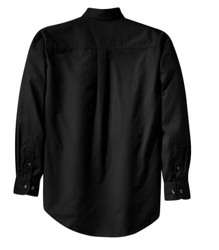 Port Authority Long Sleeve Twill Shirt (Black)