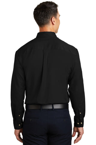 Port Authority Long Sleeve Twill Shirt (Black)