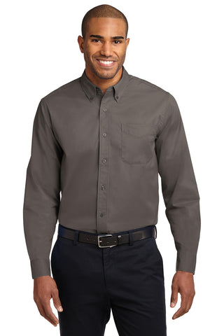 Port Authority Extended Size Long Sleeve Easy Care Shirt (Bark)