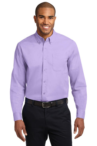 Port Authority Extended Size Long Sleeve Easy Care Shirt (Bright Lavender)