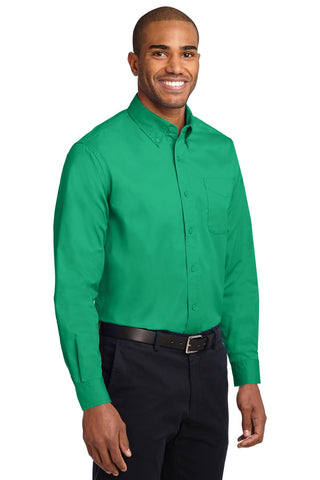 Port Authority Extended Size Long Sleeve Easy Care Shirt (Court Green)