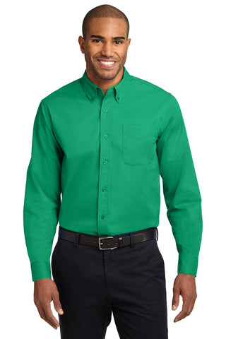 Port Authority Extended Size Long Sleeve Easy Care Shirt (Court Green)