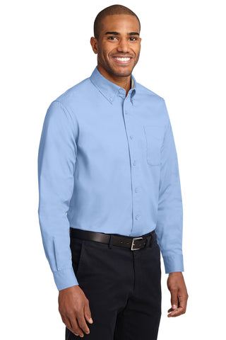 Port Authority Extended Size Long Sleeve Easy Care Shirt (Light Blue/ Light Stone)