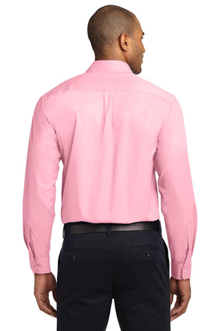 Port Authority Extended Size Long Sleeve Easy Care Shirt (Light Pink)