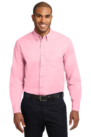 Port Authority Extended Size Long Sleeve Easy Care Shirt (Light Pink)