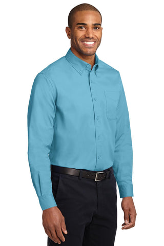 Port Authority Extended Size Long Sleeve Easy Care Shirt (Maui Blue)