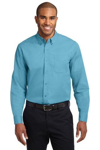 Port Authority Extended Size Long Sleeve Easy Care Shirt (Maui Blue)