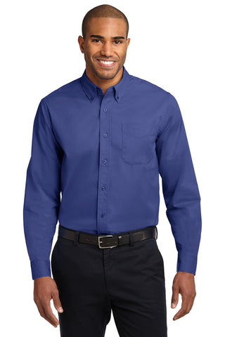 Port Authority Extended Size Long Sleeve Easy Care Shirt (Mediterranean Blue)