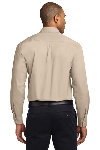 Port Authority Extended Size Long Sleeve Easy Care Shirt (Stone)