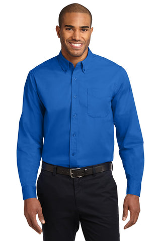 Port Authority Extended Size Long Sleeve Easy Care Shirt (Strong Blue)