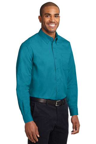 Port Authority Extended Size Long Sleeve Easy Care Shirt (Teal Green)