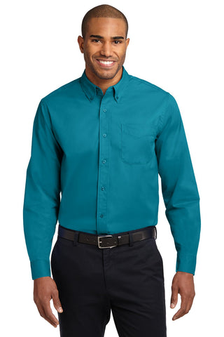 Port Authority Extended Size Long Sleeve Easy Care Shirt (Teal Green)