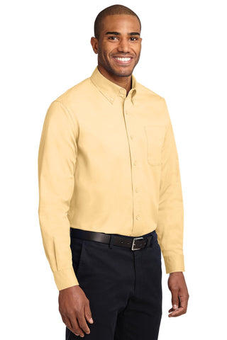 Port Authority Extended Size Long Sleeve Easy Care Shirt (Yellow)